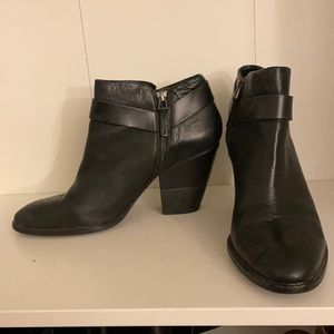Dolce vita black leather booties